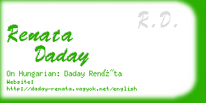 renata daday business card